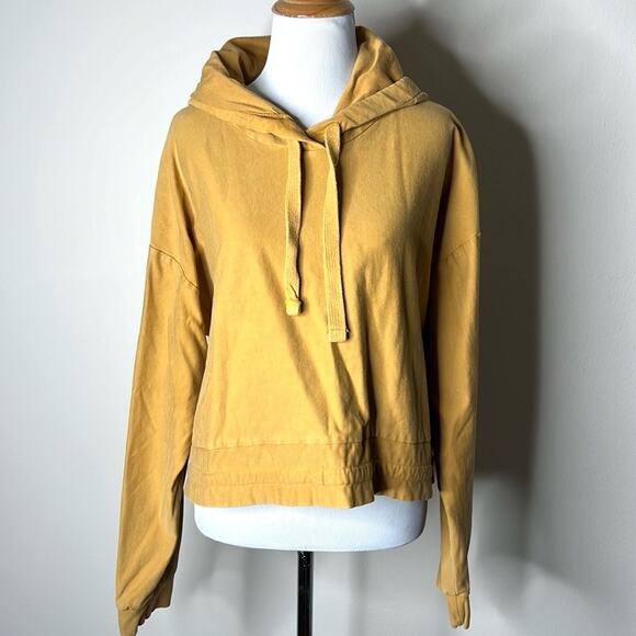 Zara Gold Cropped Adjustable Sides 
Hoodie - Picture 1 of 5
